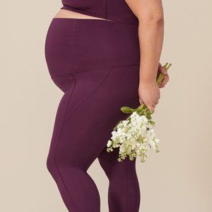 Girlfriend Collective Maternity Legging [Plum]